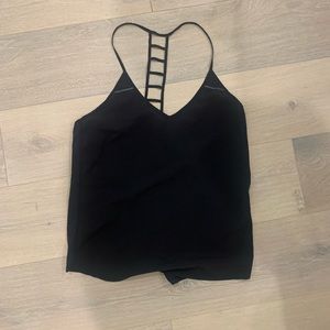 Black lululemon loose fitting tank
